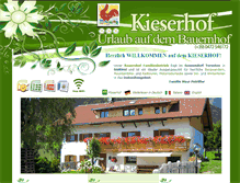 Tablet Screenshot of pension-kieserhof.it